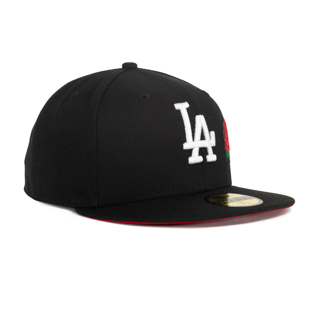 Los Angeles Dodgers Black/White "Rose" | New Era 59Fifty Fitted