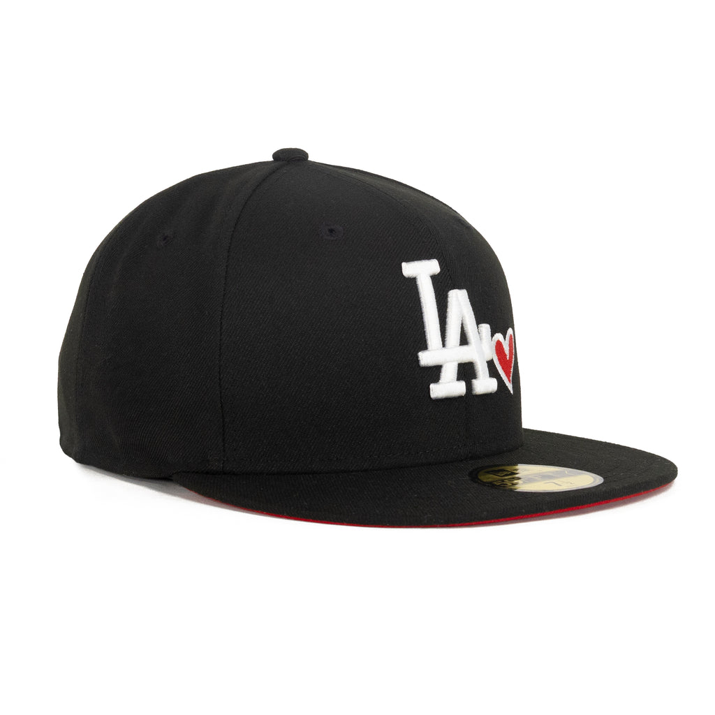 Los Angeles Dodgers Black/White "Heart" | New Era 59Fifty Fitted