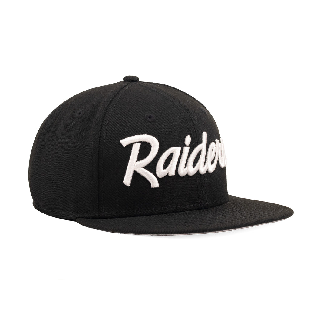 Las Vegas Raiders Black/White "Script" | New Era 59Fifty Fitted