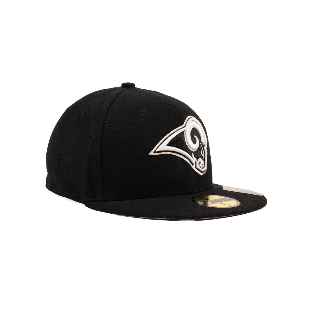 Los Angeles Rams Black/White "Classic Logo" | New Era 59Fifty Fitted