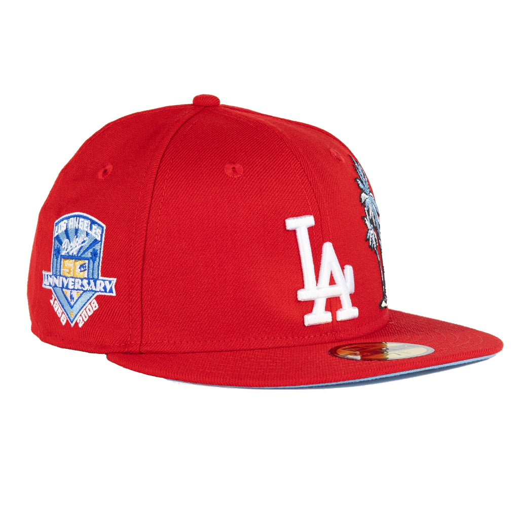 Los Angeles Dodgers Scarlet Red/Sky Blue "Palm Tree" | New Era 59Fifty Fitted