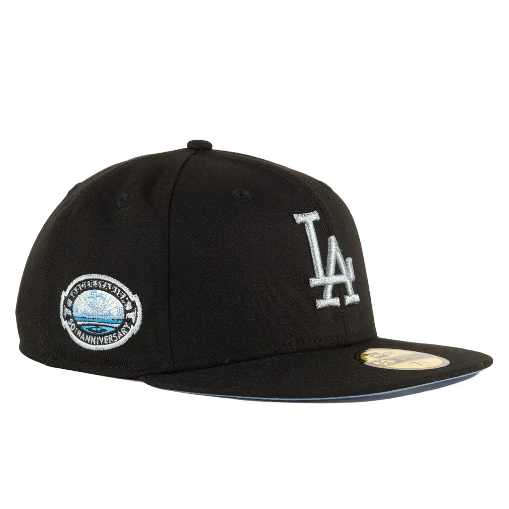 Los Angeles Dodgers Black/Ice Blue "Metallic Pack" | New Era 59Fifty Fitted