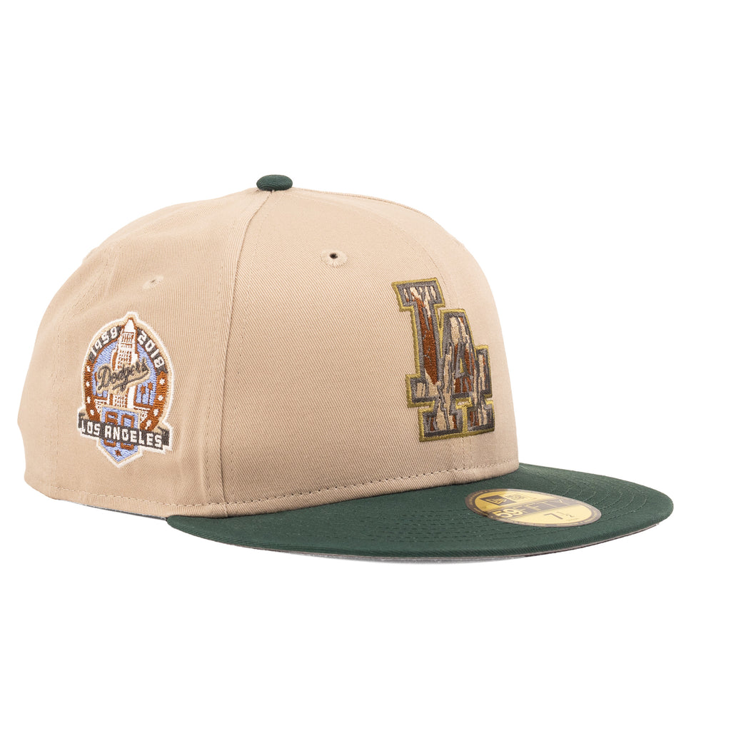 Los Angeles Dodgers Khaki/Dark Green "Tree Bark" | New Era 59Fifty Fitted