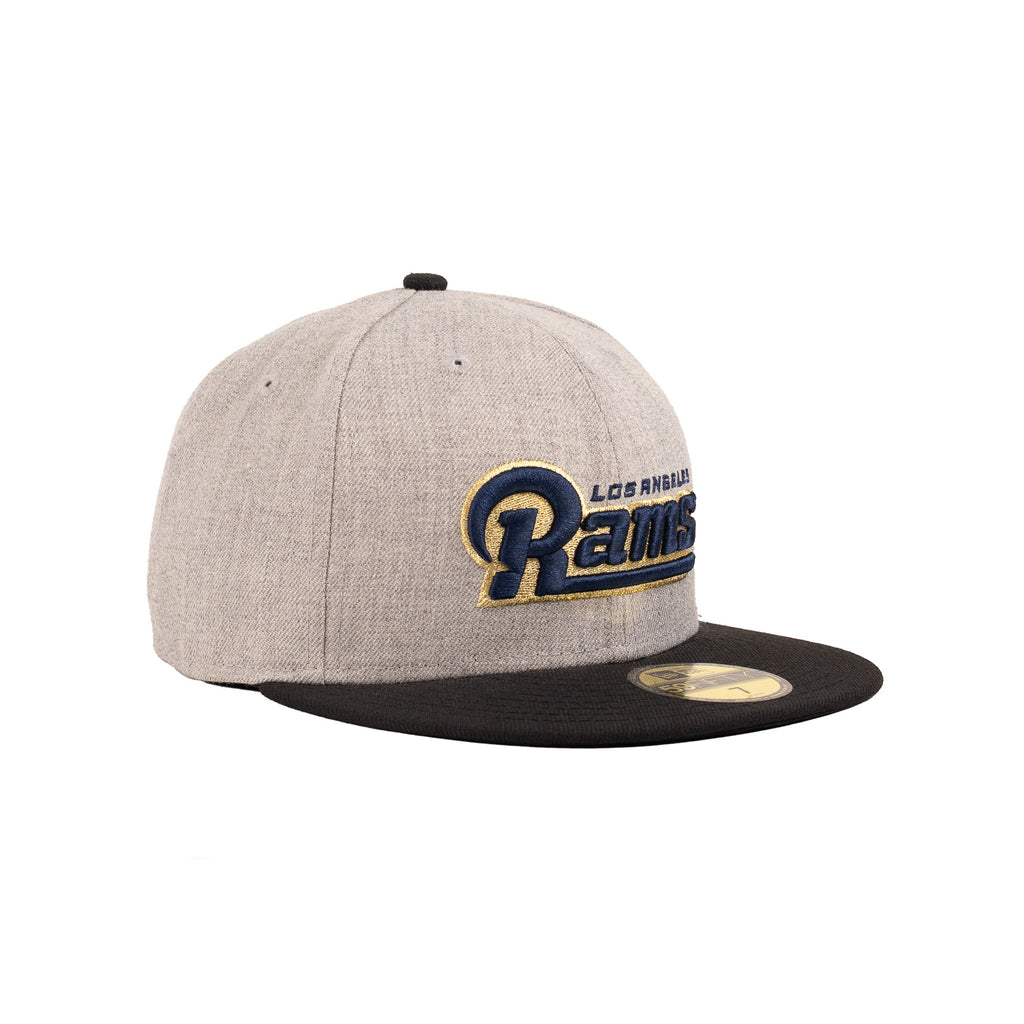 Los Angeles Rams Heather Gray/Black "Script" | New Era 59Fifty Fitted