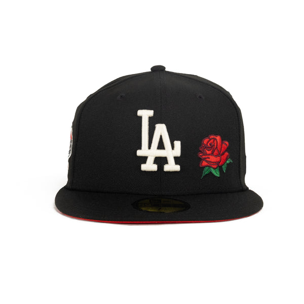 Los Angeles Dodgers Black/White w 100th Anniversary Patch 