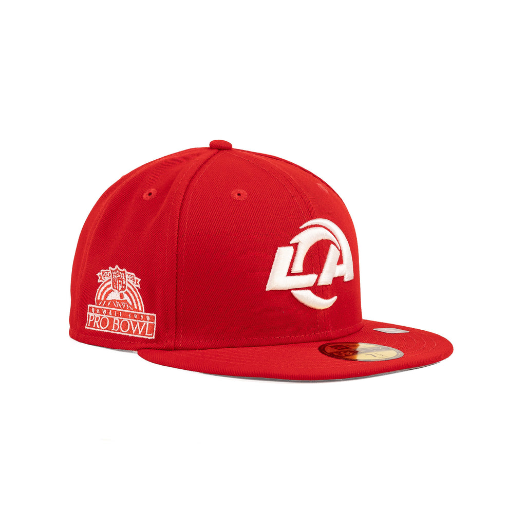 Los Angeles Rams Scarlet Red "Side Patch" | New Era 59Fifty Fitted