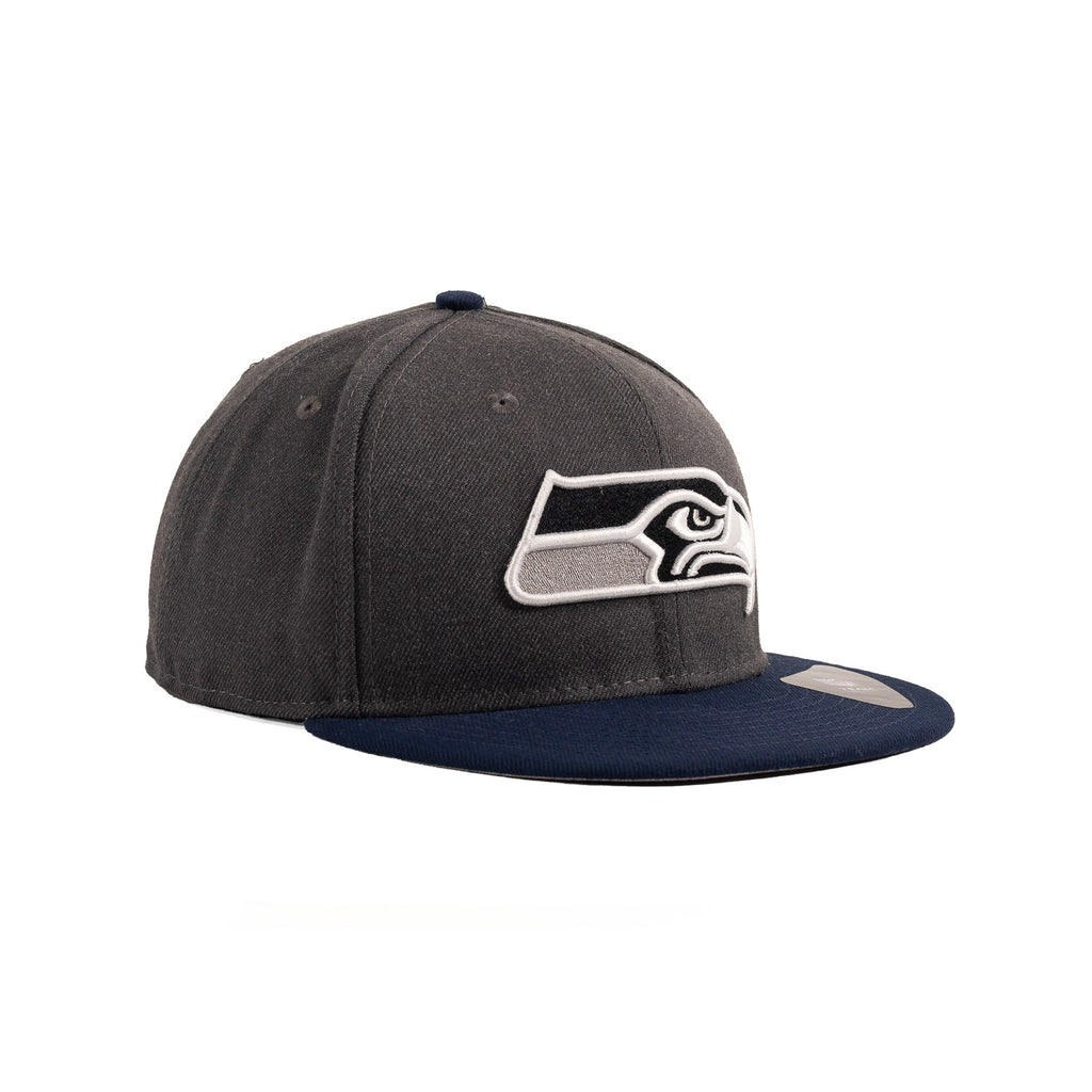 Seattle Seahawks Graphite/Navy Blue "Two Tone" | New Era 9Fifity Snapback