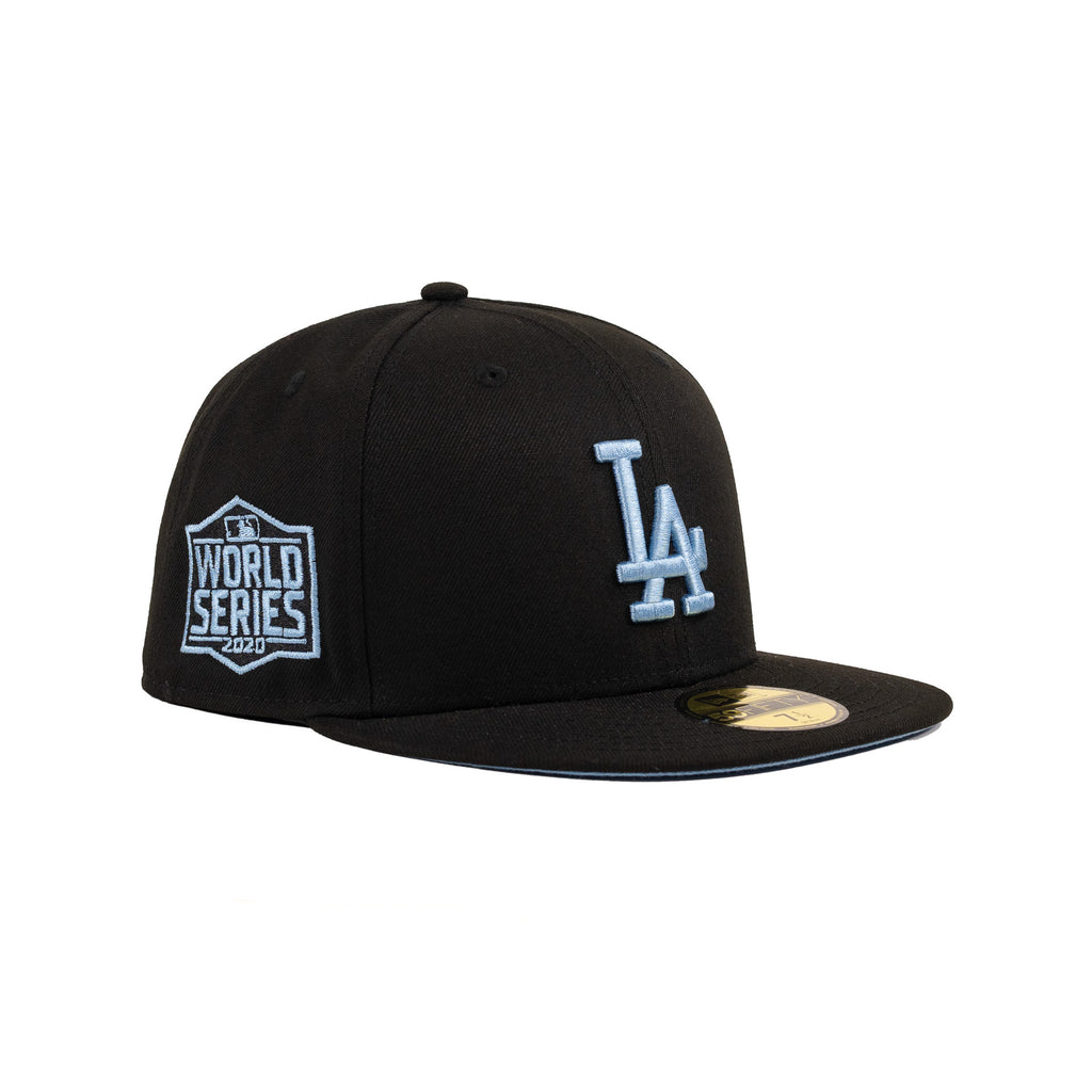 Los Angeles Dodgers Black/Metallic Sky Blue "Metallic Pack" | New Era 59Fifty Fitted