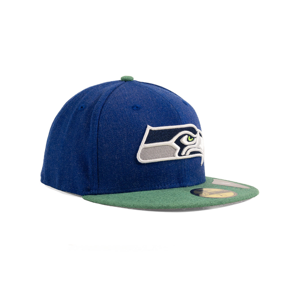 Seattle Seahawks Heather Blue/Heather Green "Heather Action" | New Era 59Fifty Fitted