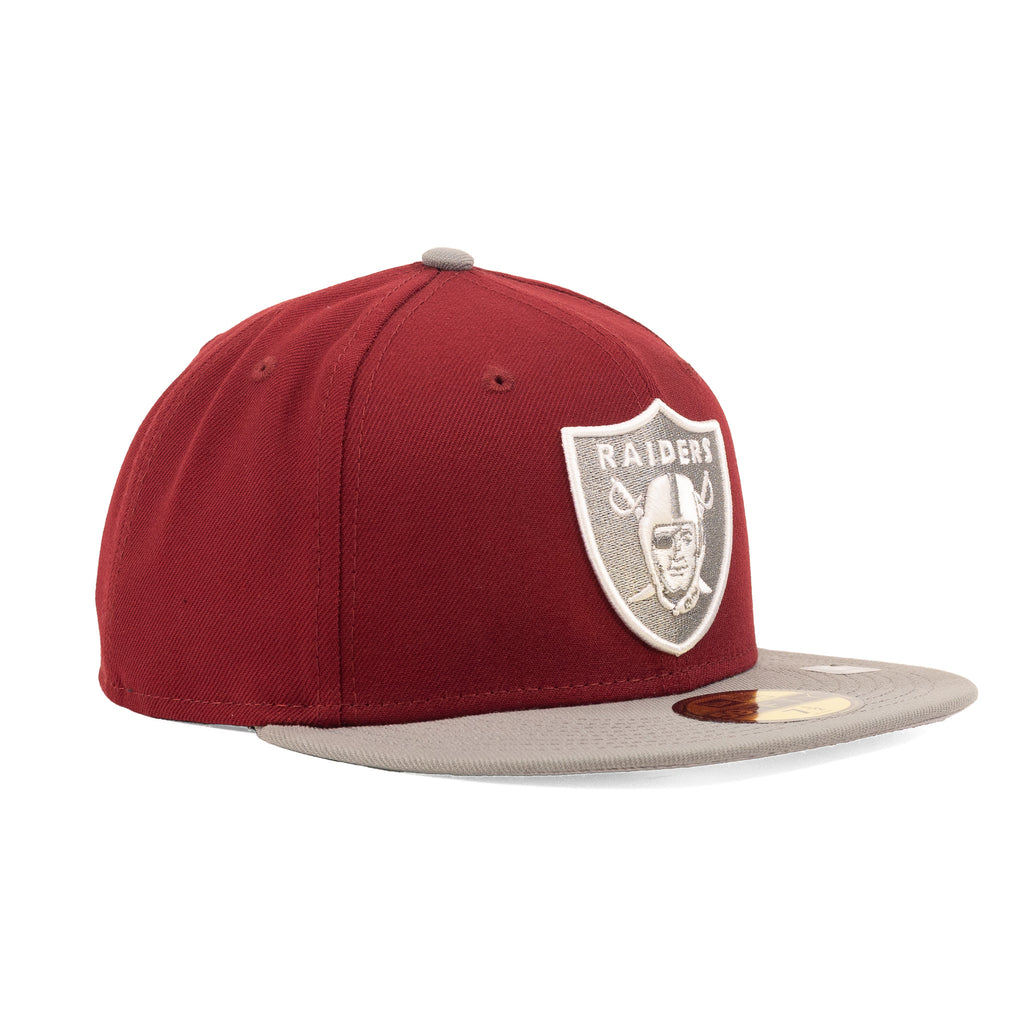 Las Vegas Raiders Cardinal Red/Midnight Silver "Two Tone" | New Era 59Fifty Fitted