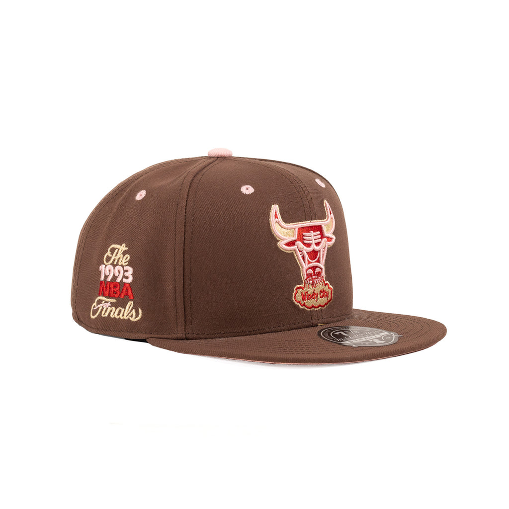 Chicago Bulls Brown/Pink "Sugar Bacon" | Mitchell & Ness Fitted