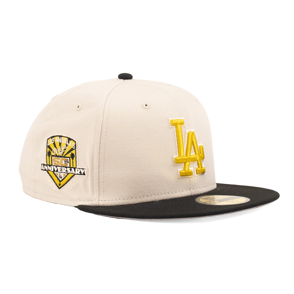Los Angeles Dodgers Stone White/Black/Gold "Two Tone" | New Era 59Fifty Fitted