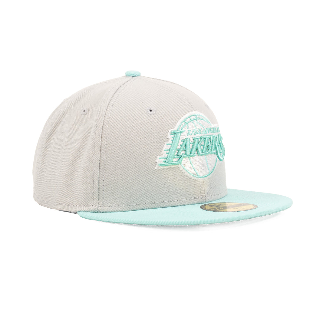 Los Angeles Lakers Midnight Silver/Mint Green "Two Tone" | New Era 59Fifty Fitted
