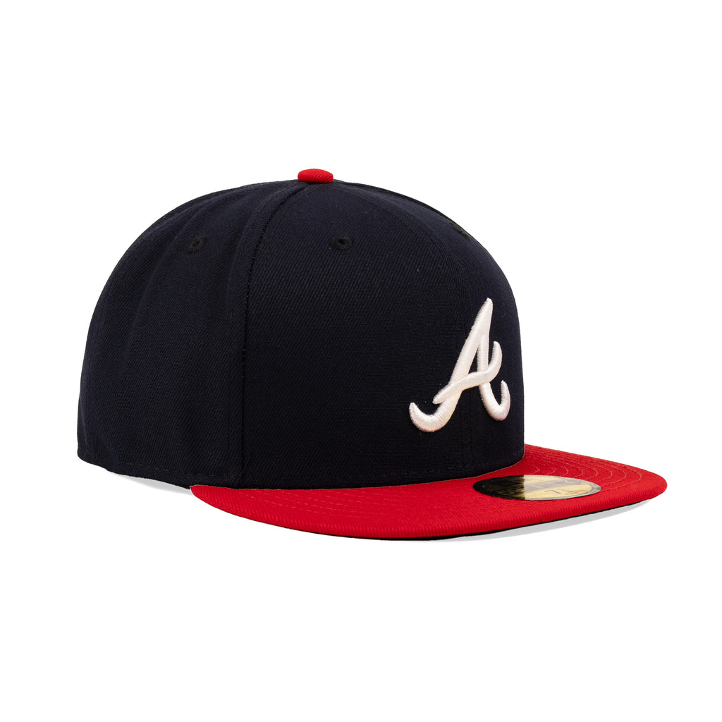 Atlanta Braves Navy Blue/Scarlet Red HM "Authentic Collection" | New Era 59Fifty Fitted