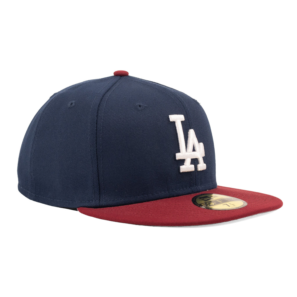 Los Angeles Dodgers Oceanside Blue/Cardinal Red "Two Tone" | New Era 59Fifty Fitted