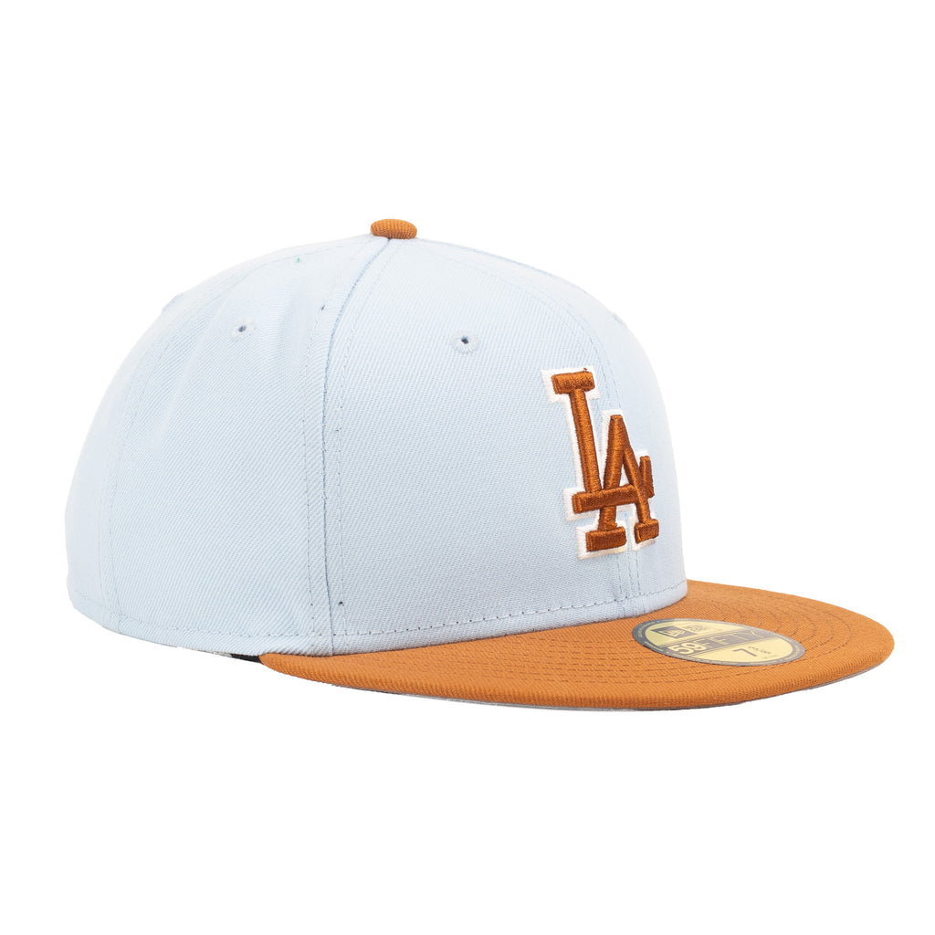 Los Angeles Dodgers Sky Blue/Toasted Brown "Two Tone" | New Era 59Fifty Fitted