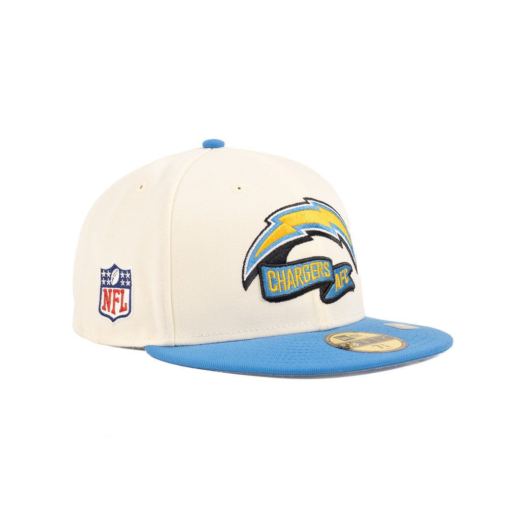 Los Angeles Chargers Chrome White/Light Royal Blue "NFL Sideline 22" | New Era 59Fifty Fitted