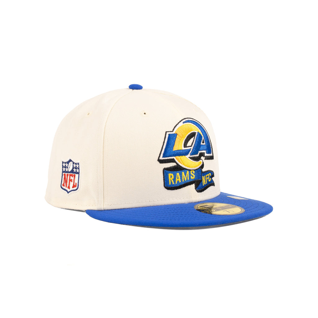 Los Angeles Rams Chrome White/Royal Blue "NFL Sideline 22" | New Era 59Fifty Fitted
