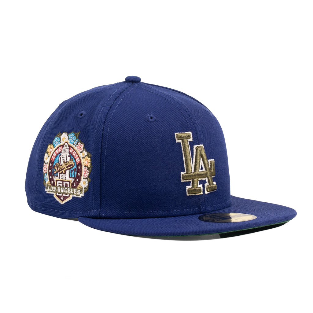 Los Angeles Dodgers Game Blue/Olive Green "Botanical" | New Era 59Fifty Fitted