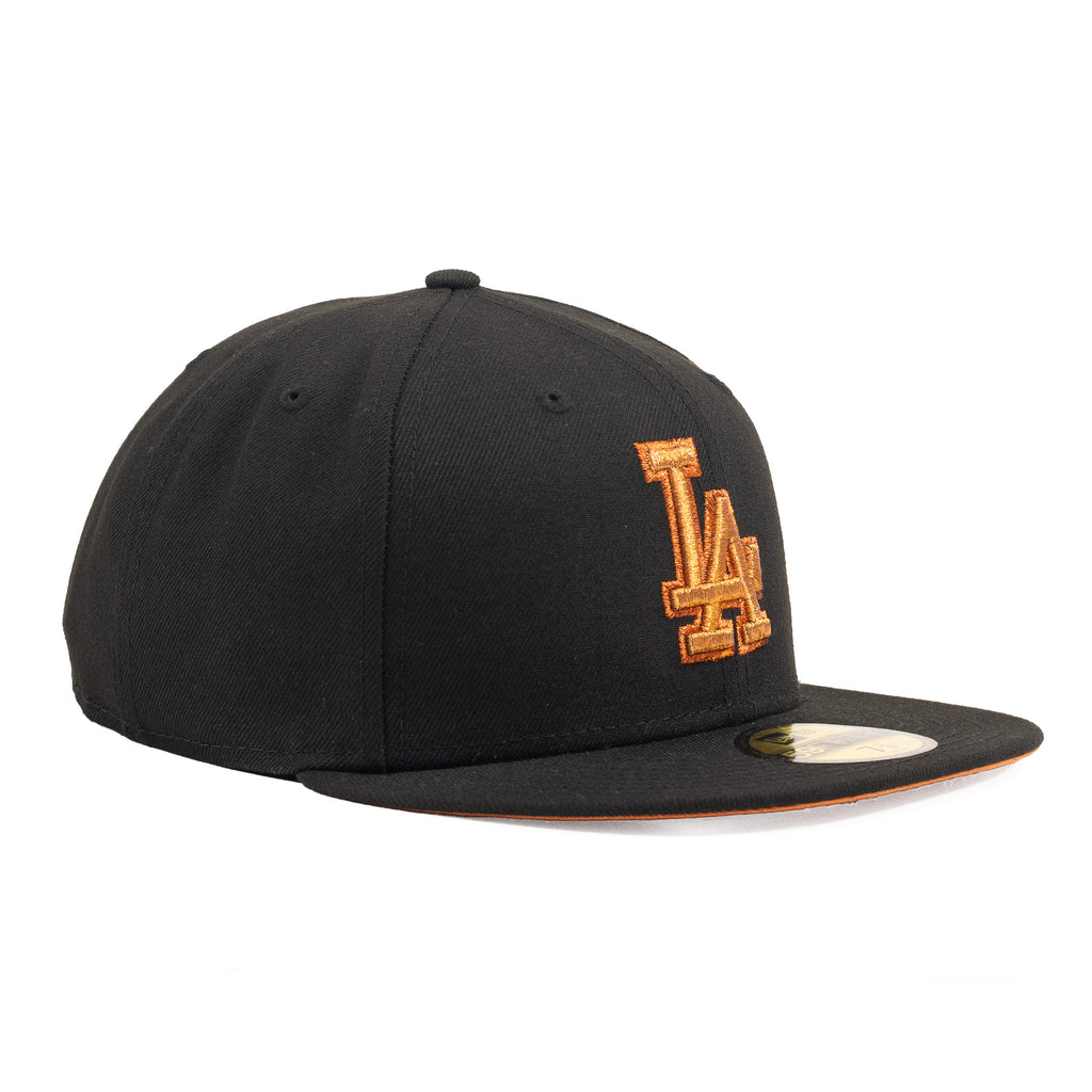 Los Angeles Dodgers Black/Metallic Orange "Metallic Pack" | New Era 59Fifty Fitted