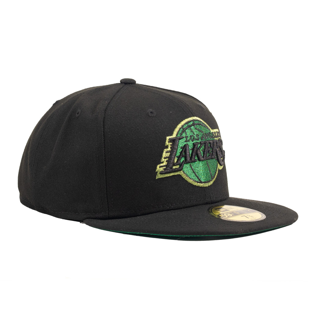 Los Angeles Lakers Black/Metallic Green "Metallic Pack" | New Era 59Fifty Fitted