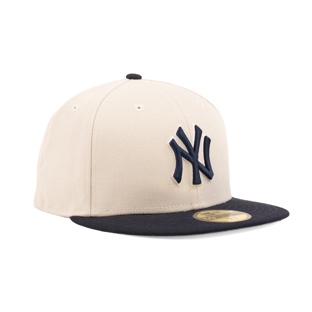 New York Yankees Stone White/Navy Blue "World Class" | New Era 59Fifty Fitted