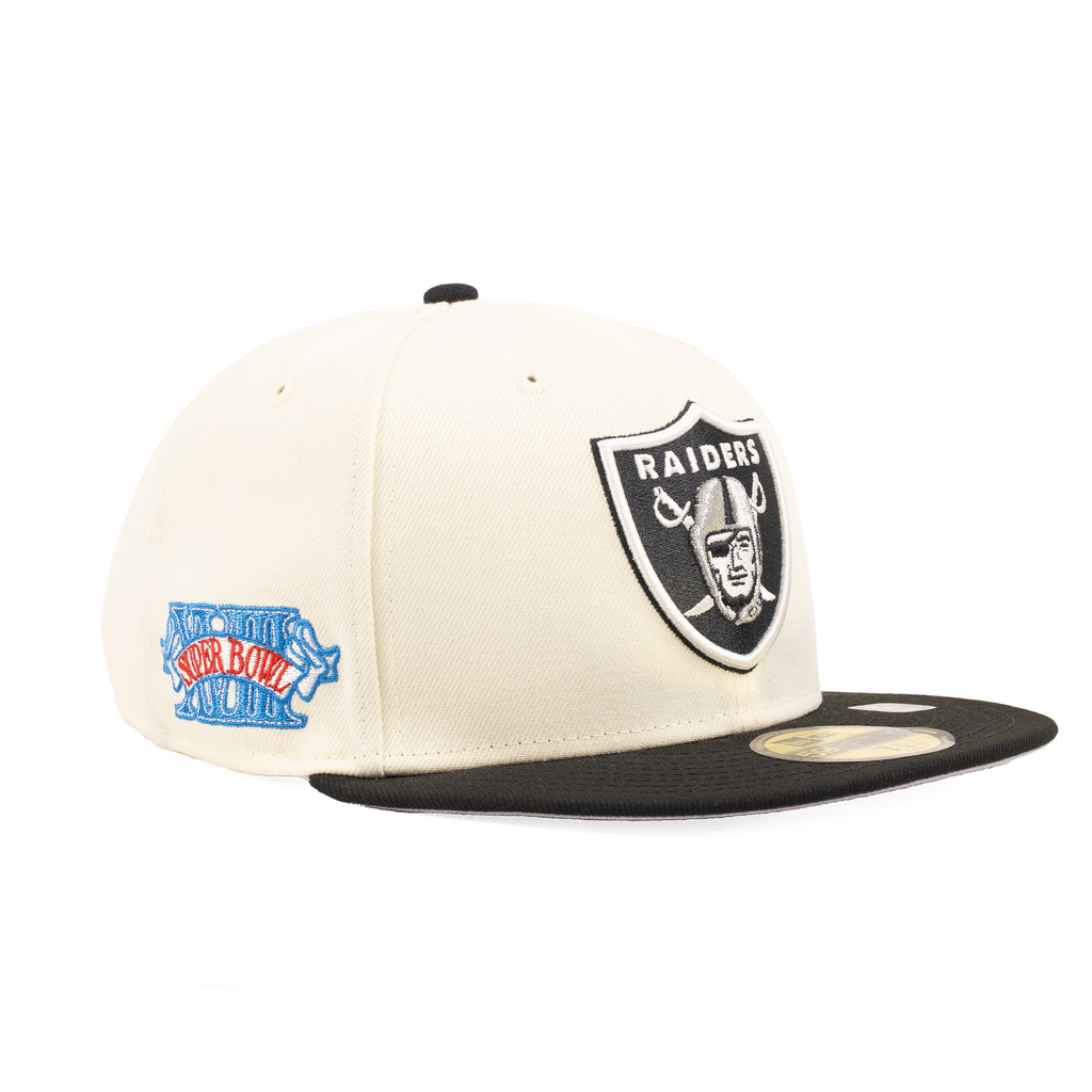 Las Vegas Raiders Chrome White/Black "Chrome Pack" | New Era 59Fifty Fitted