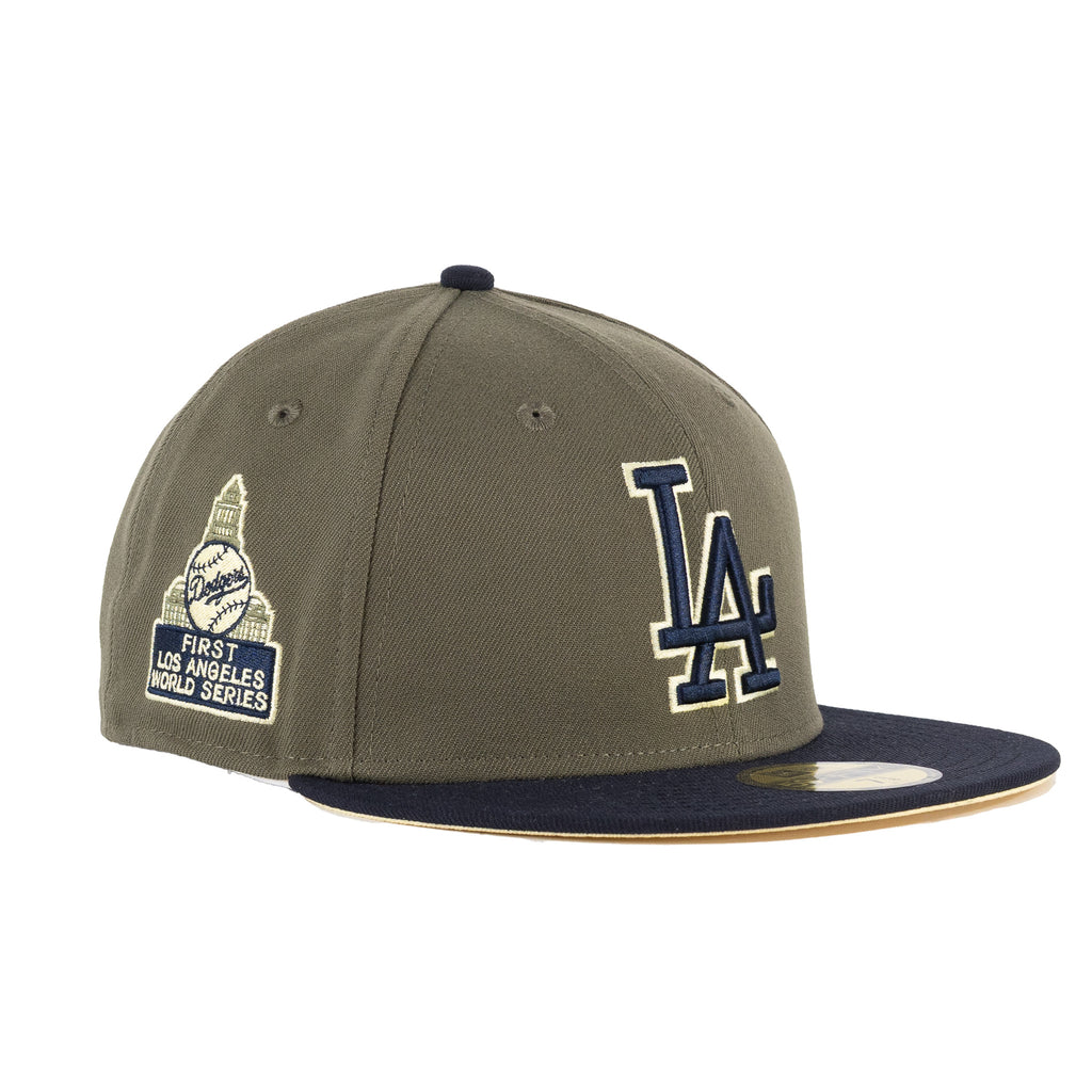 Los Angeles Dodgers Olive Green/Navy Blue "Two Tone" | New Era 59Fifty Fitted
