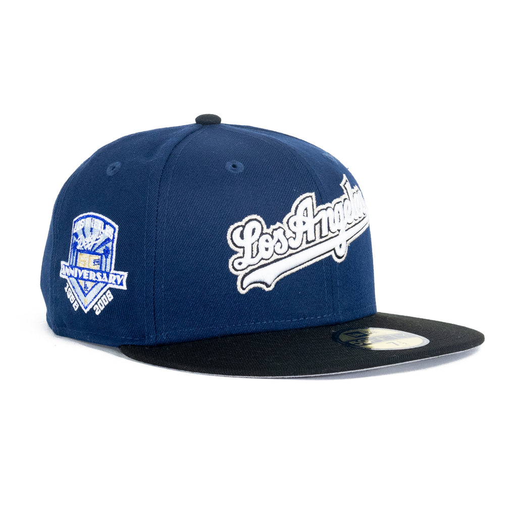 Los Angeles Dodgers Ocean Blue/Black "Script" | New Era 59Fifty Fitted