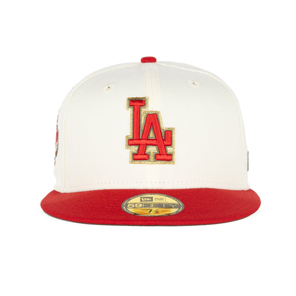 Los Angeles Dodgers Chrome White/Scarlet Red/Olive Green 