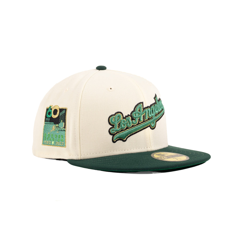 Los Angeles Dodgers Chrome White/Dark Green "Script" | New Era 59Fifty Fitted