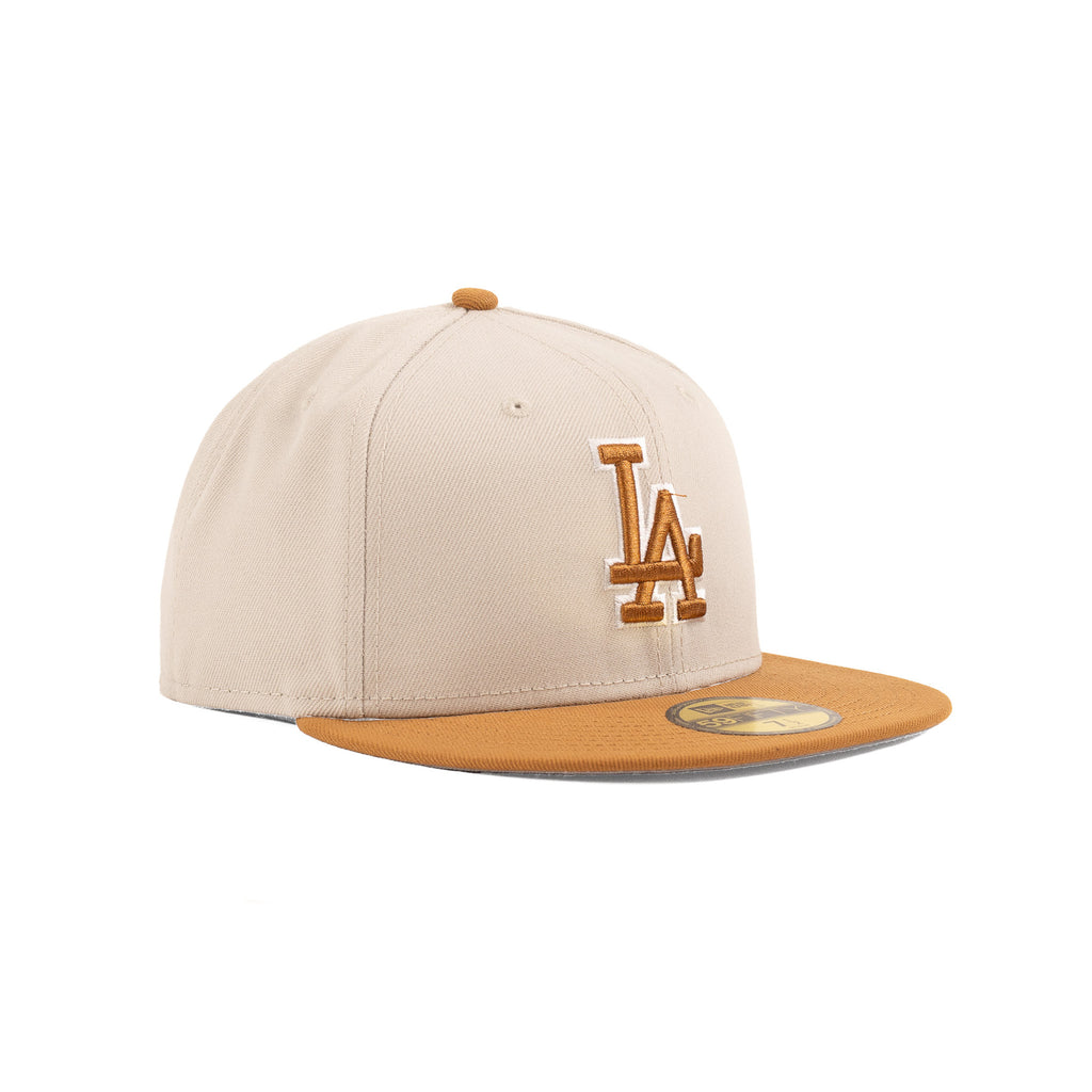 Los Angeles Dodgers Stone White/Light Bronze "Two Tone" | New Era 59Fifty Fitted