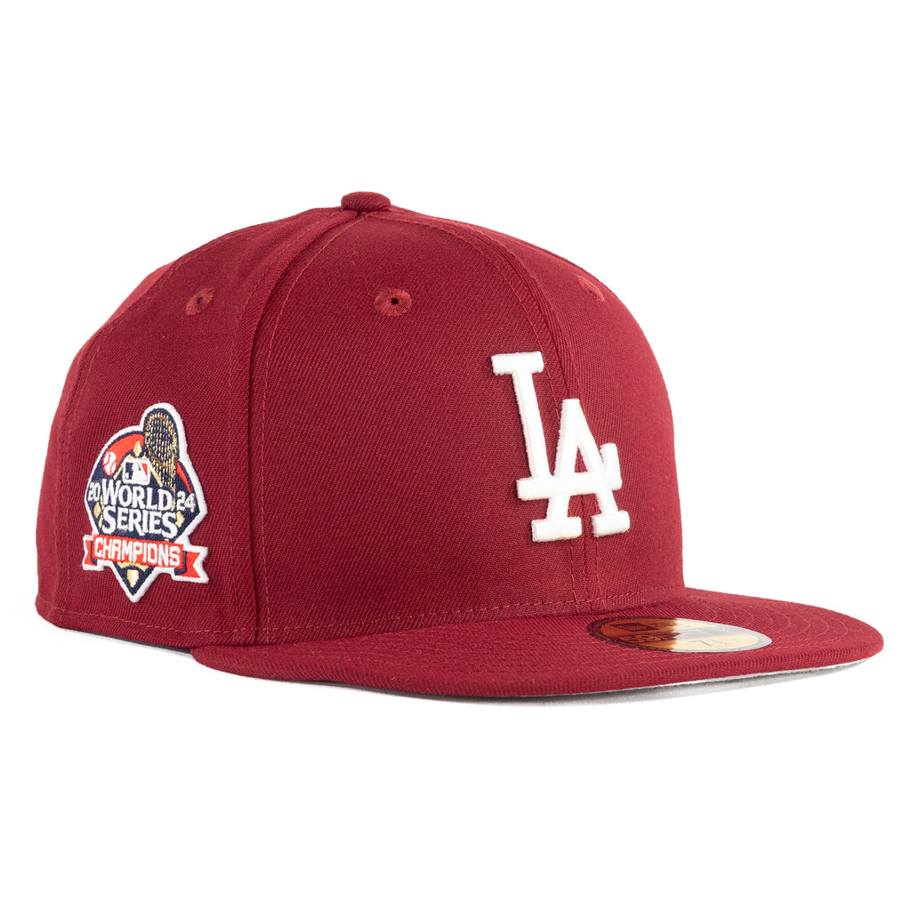 Los Angeles Dodgers Cardinal Red "Champs of 24'" | New Era 59Fifty Fitted