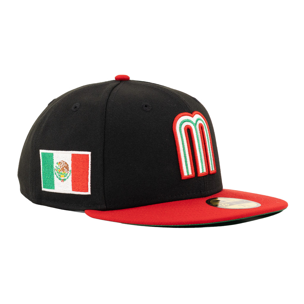 Mexico Baseball Black/Scarlet Red "Two Tone" | New Era 59Fifty Fitted