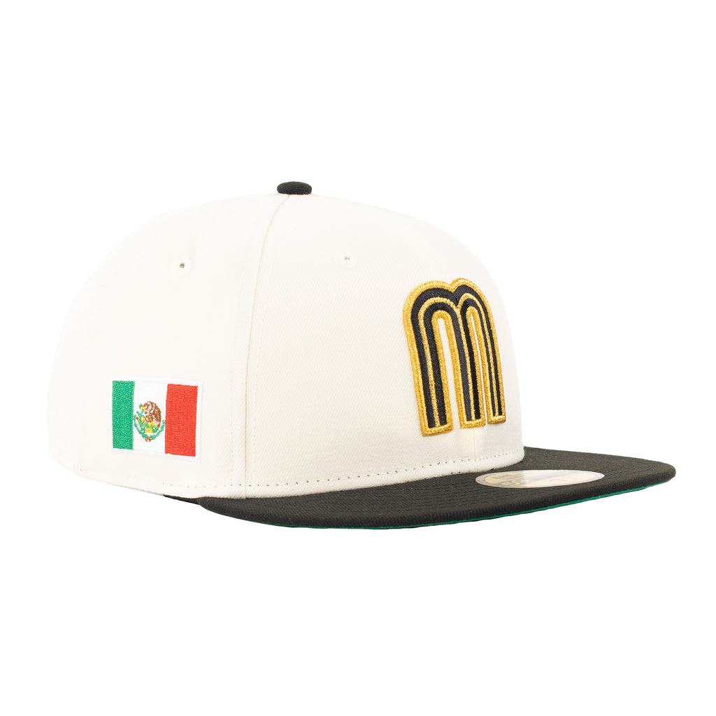 Mexico Baseball Chrome White/Black "Chrome Pack" | New Era 59Fifty Fitted