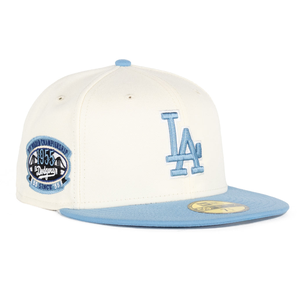 Los Angeles Dodgers Chrome White/Sky Blue "Chrome Pack" | New Era 59Fifty Fitted