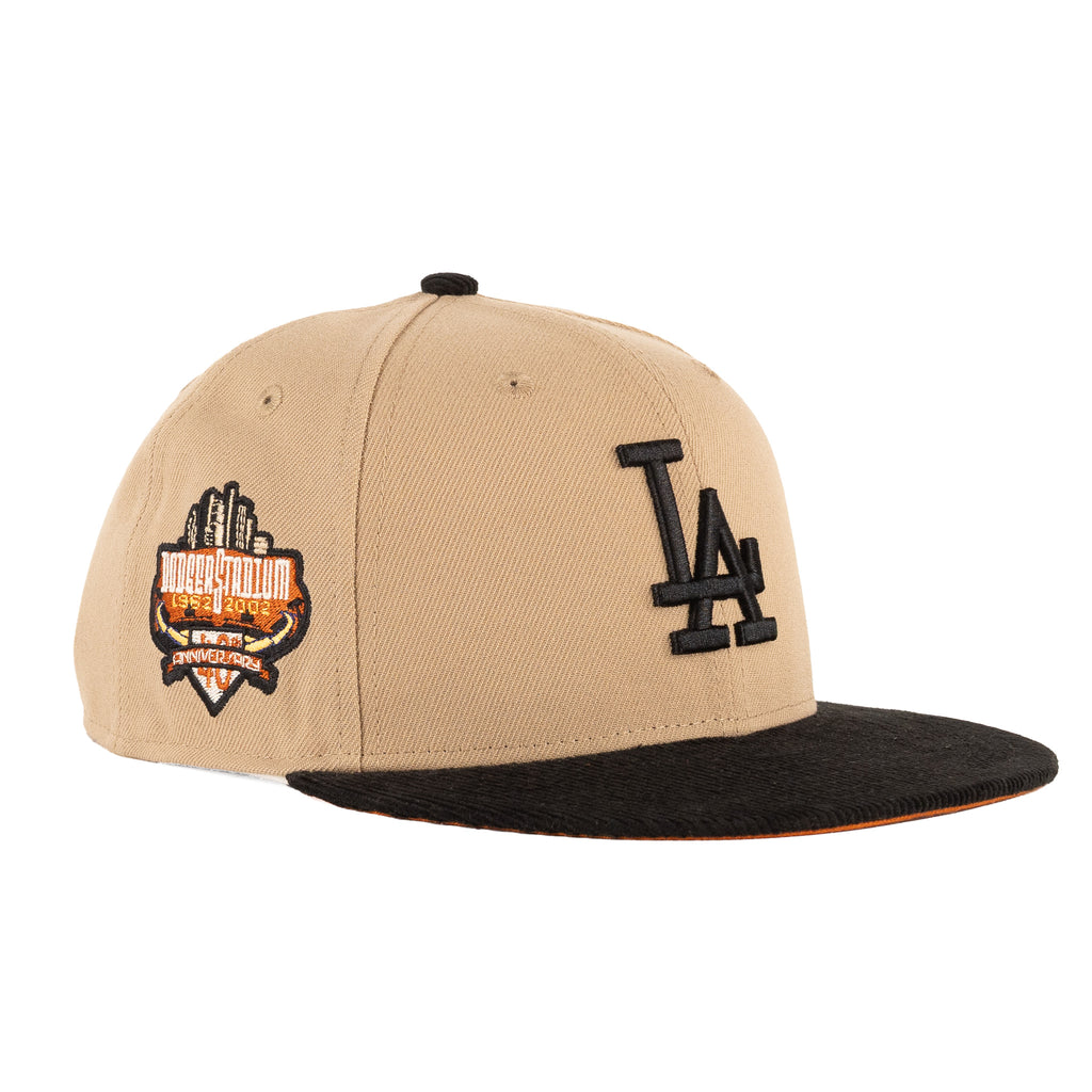 Los Angeles Dodgers Camel Tan/Black Corduroy "Two Tone" | New Era 59Fifty Fitted