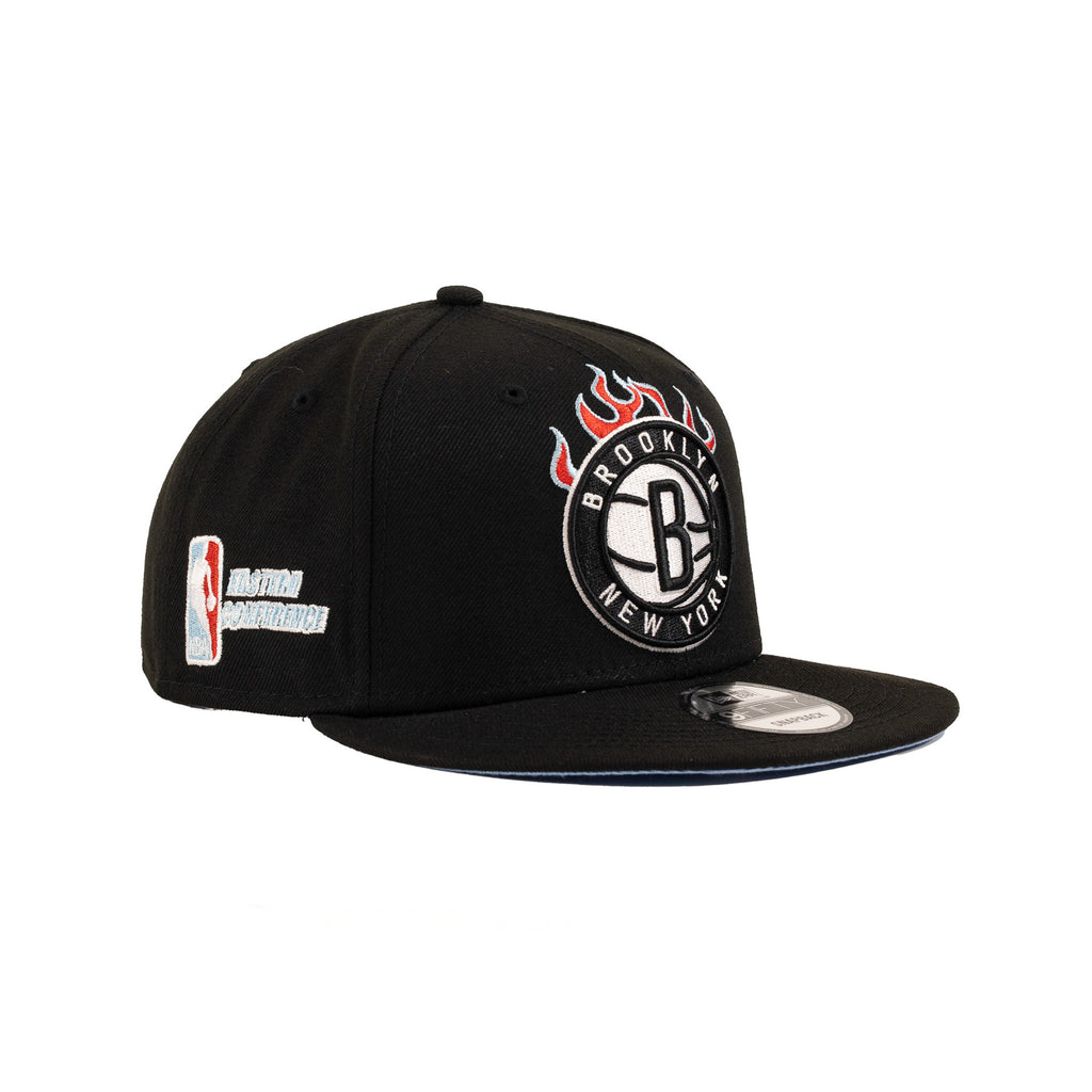 Brooklyn Nets Black/White "Team Fire" | New Era 9Fifity Snapback