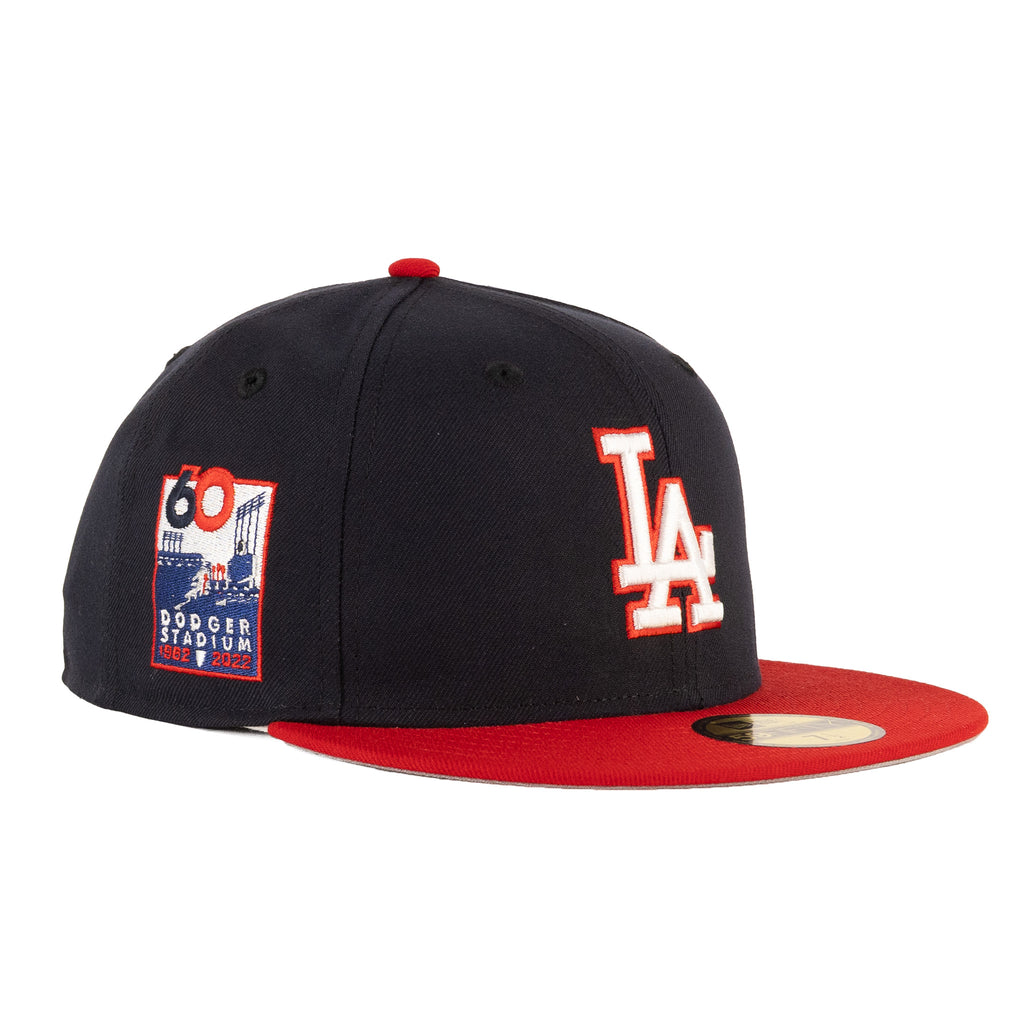 Los Angeles Dodgers Navy Blue/Scarlet Red "Two Tone" | New Era 59Fifty Fitted