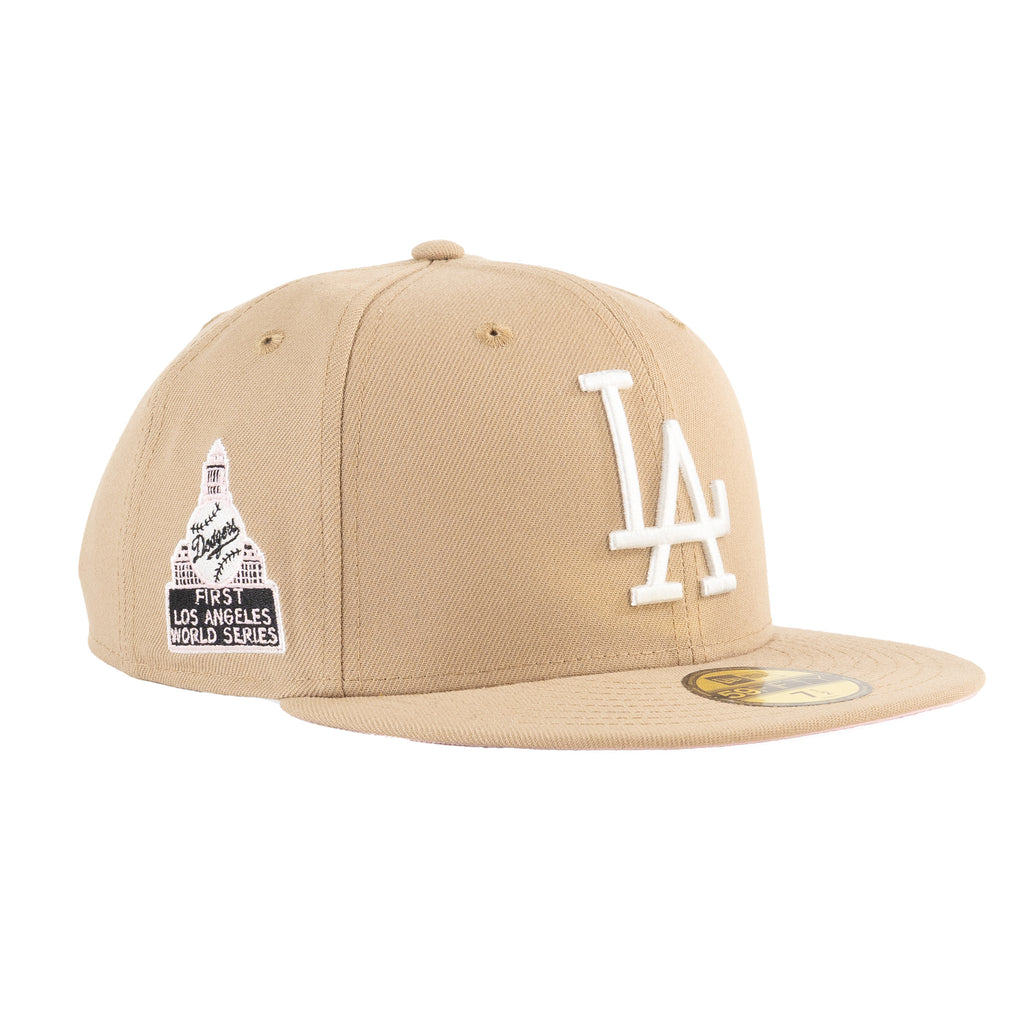 Los Angeles Dodgers Camel Tan/Pink UV "One Tone" | New Era 59Fifty Fitted