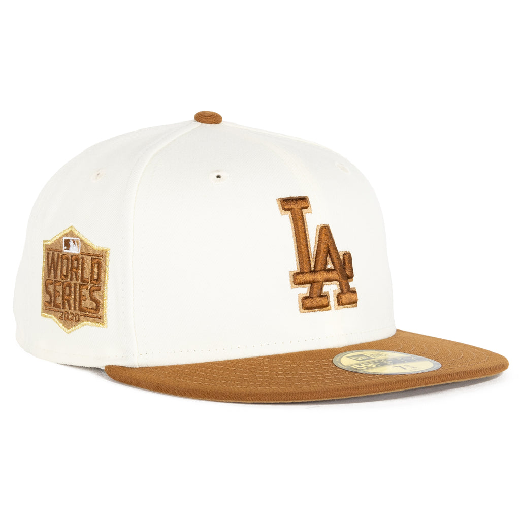 Los Angeles Dodgers Chrome White/Brown "Chrome Pack" | New Era 59Fifty Fitted