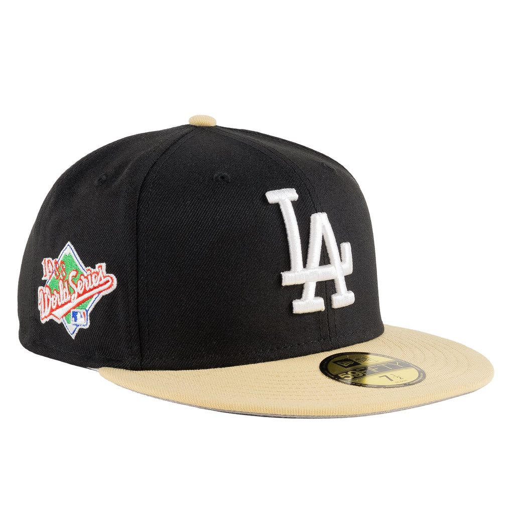 Los Angeles Dodgers Black/Vegas Gold "Two Tone" | New Era 59Fifty Fitted