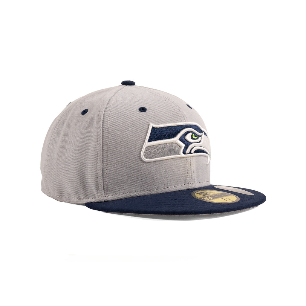 Seattle Seahawks Gray/Navy Blue "Two Tone" | New Era 59Fifty Fitted