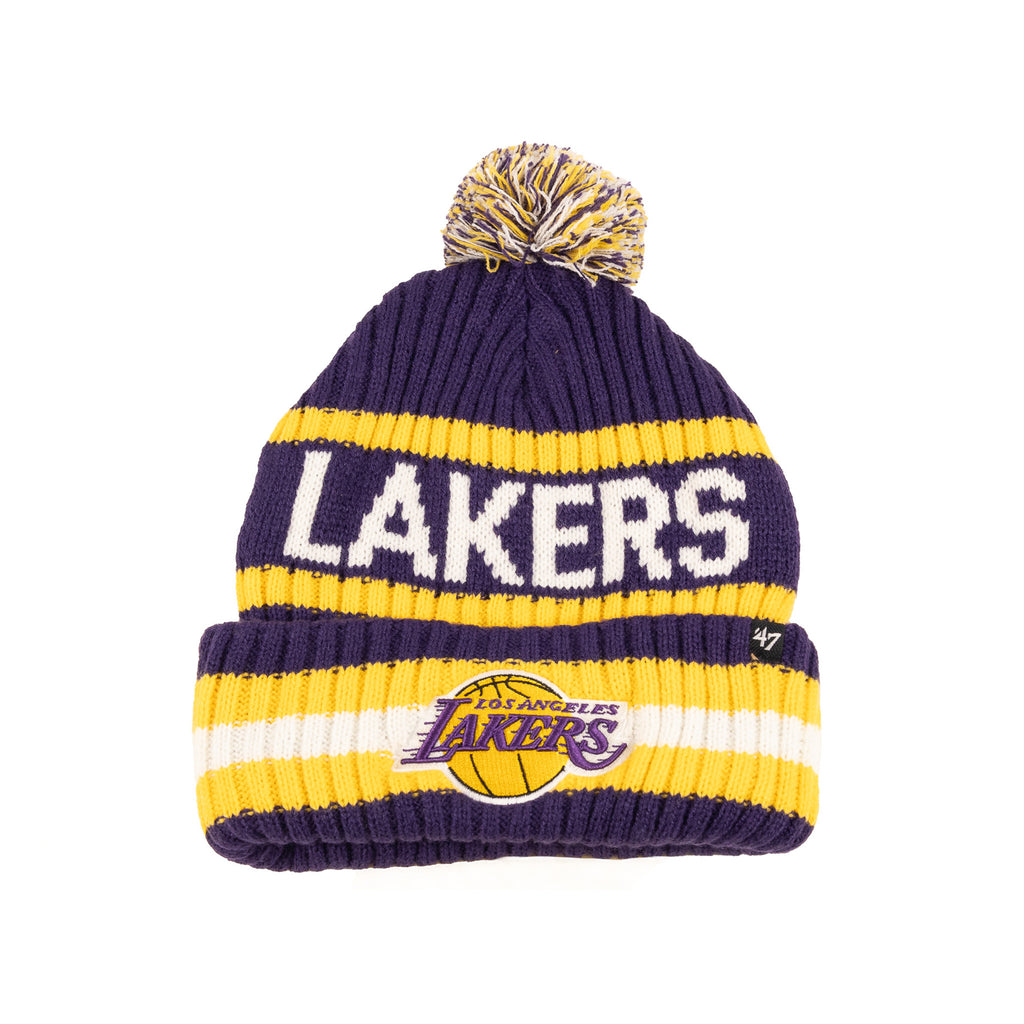 Los Angeles Lakers Purple/Yellow/White | 47 Brand Pom Knit