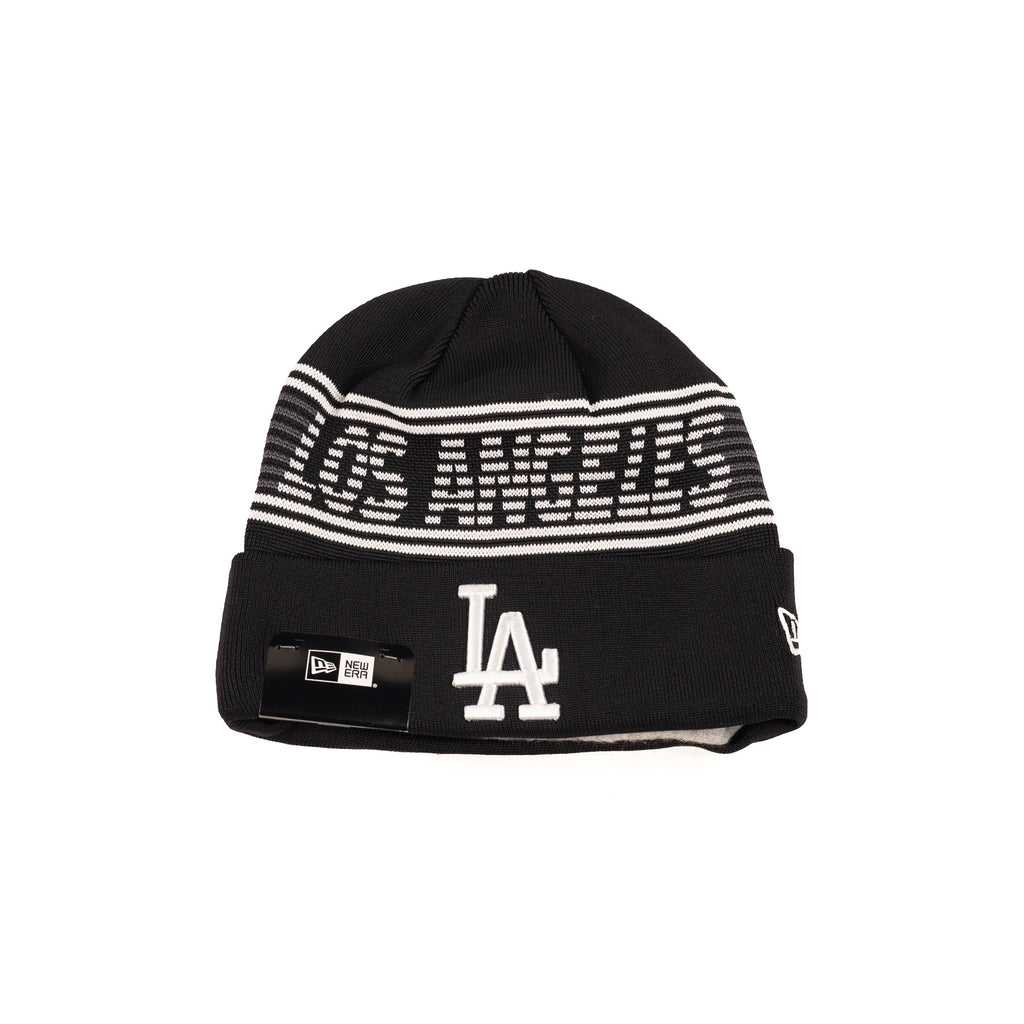 Los Angeles Dodgers Black/White "MLB Sideline 24" | New Era Cuff Knit