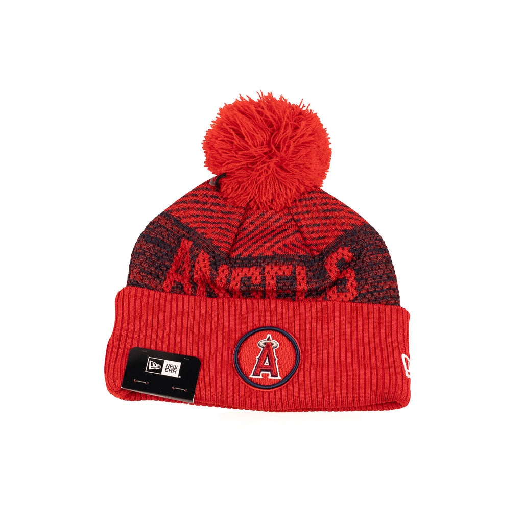 Los Angeles Angels Red/Black "MLB Sideline 22" | New Era Pom Knit