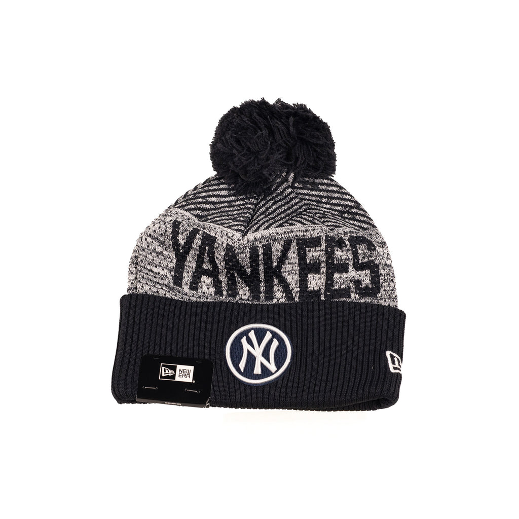 New York Yankees Navy Blue/Gray "MLB Sideline 22" | New Era Pom Knit