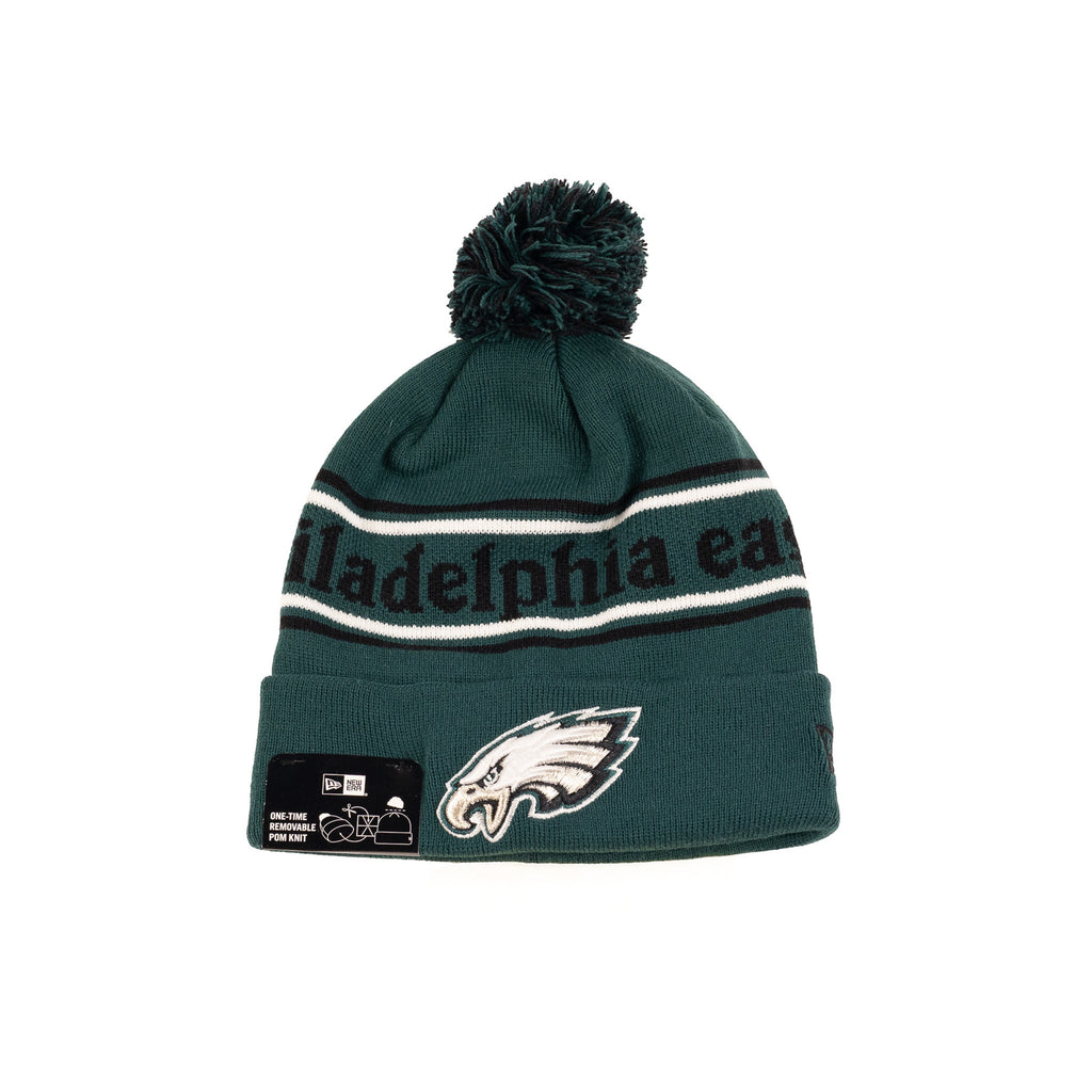 Philadelphia Eagles Dark Green/Black "Marquee" | New Era Pom Knit