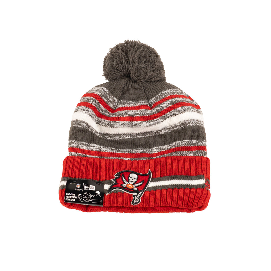 Tampa Bay Buccaneers Red/Gray "NFL Sideline 21" | New Era Pom Knit