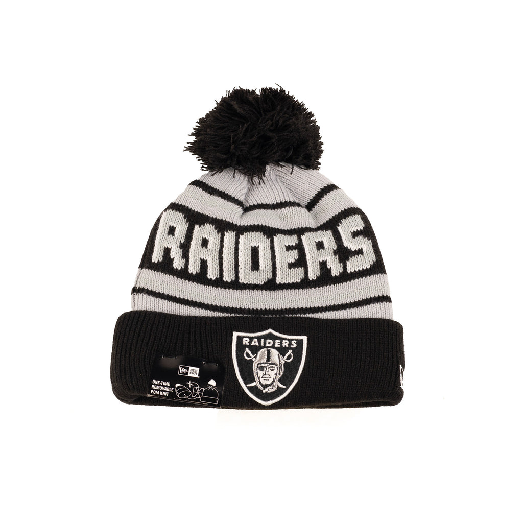 Las Vegas Raiders Black/Gray "Cheer" | New Era Pom Knit